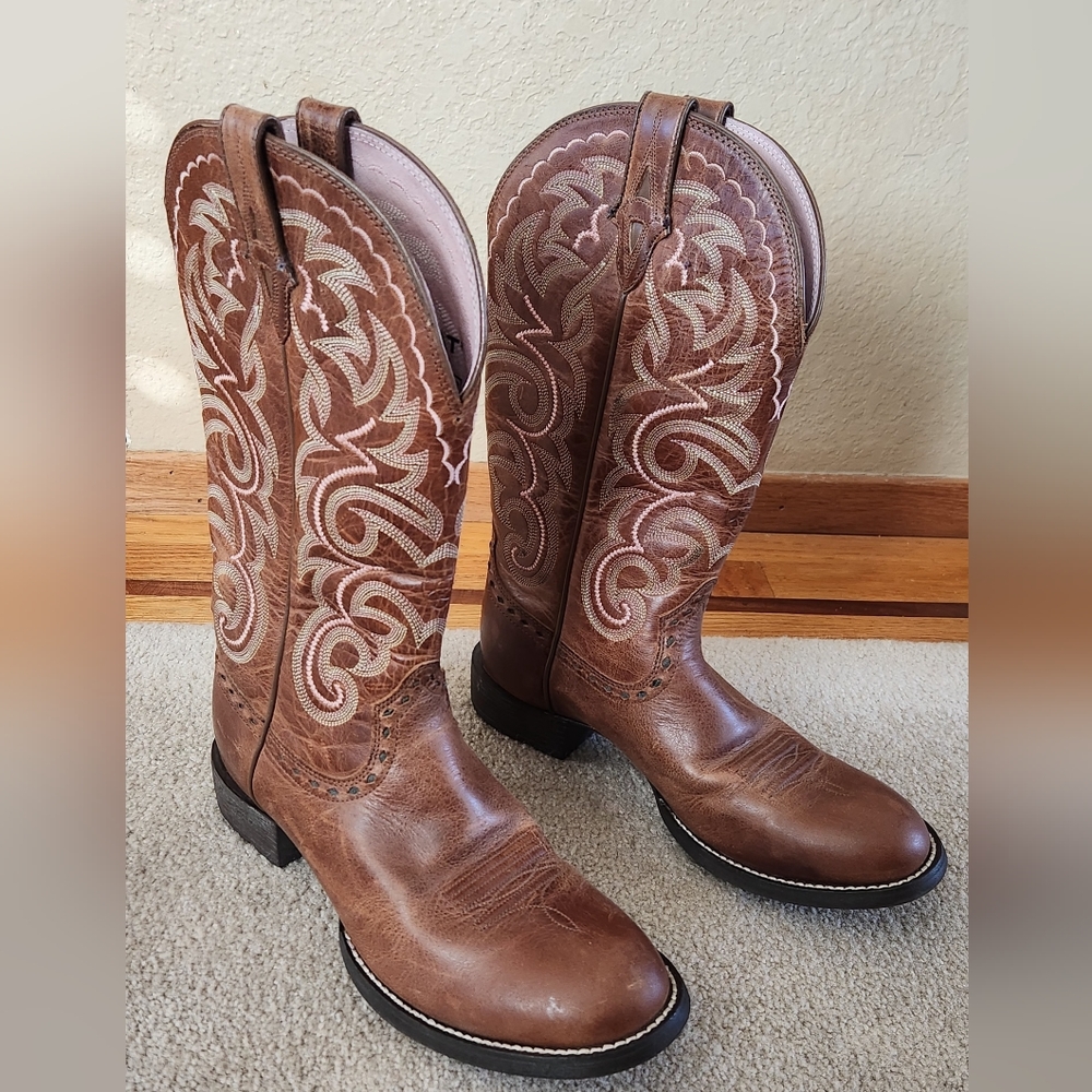 Ariat Western Style 10005961 Women’s Size 7B Round Toe Leather /Cowboy Boots